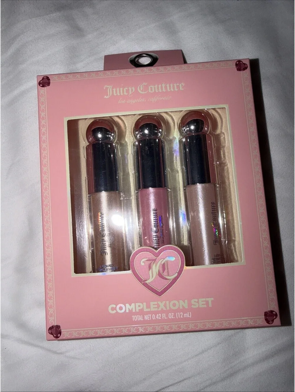 Juicy Couture 3 Pc Complexion Set Liquid Highlighter Blush Contour Makeup Gift S